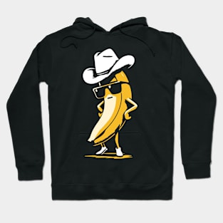 Banana Cowboy Cowgirl Country Western Novelty Funny Banana Hoodie